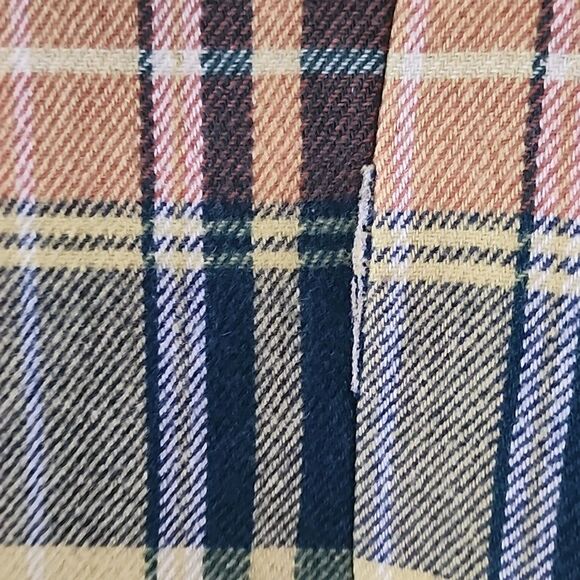 Elli Vintage Retro Yellow Green Plaid Wool Coat Jacket Made In Germany M - Picture 7 of 8